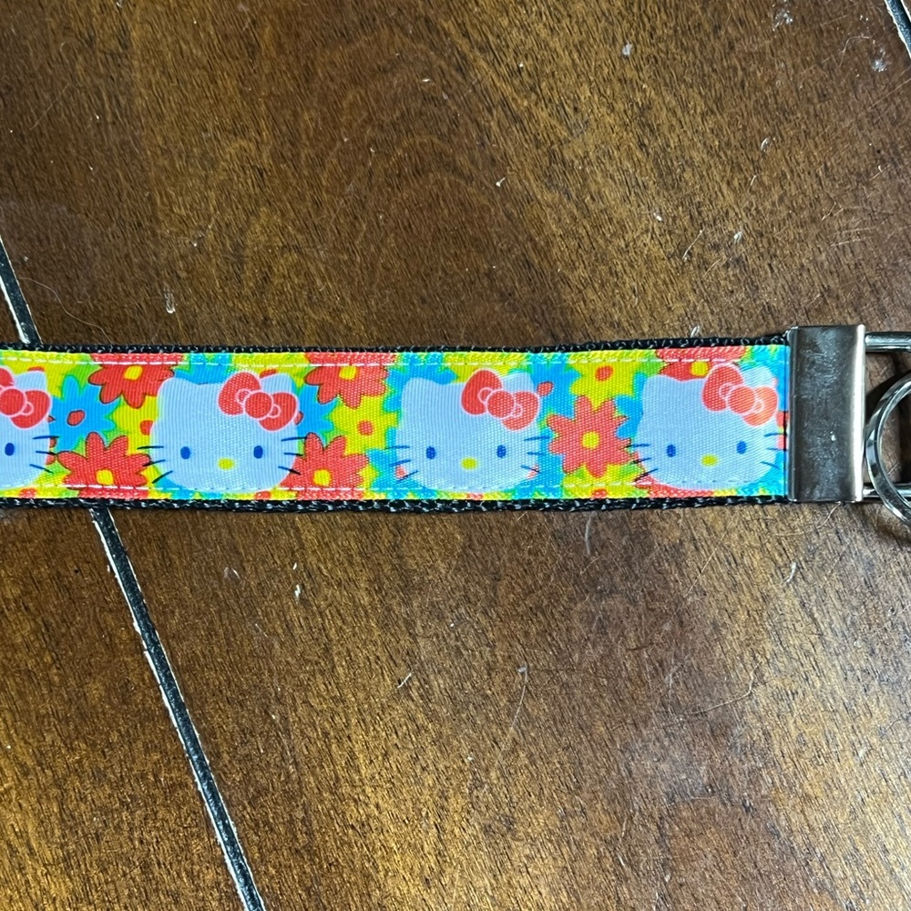 Hand crafted Hello Kitty keychain.